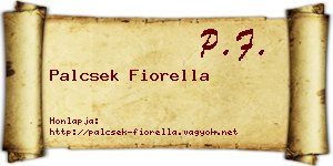 Palcsek Fiorella névjegykártya